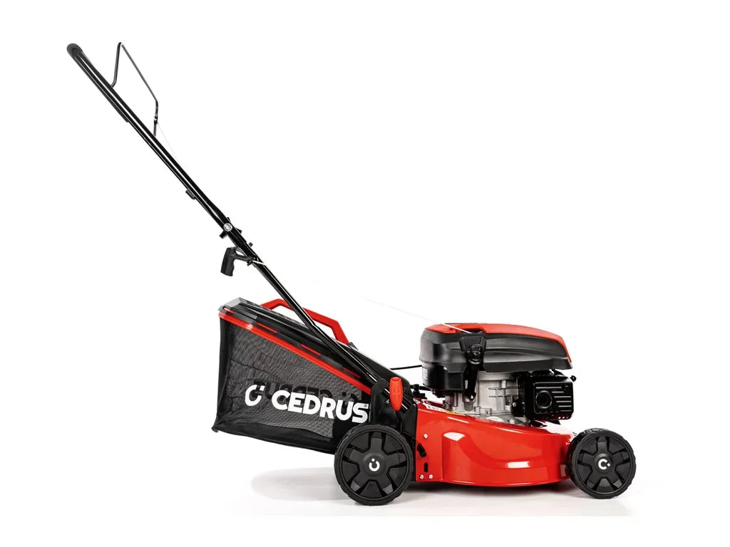 Hahn & Sohn Cedrus KS42 – Benzin-Rasenmäher ohne Antrieb, Y145V-Motor
