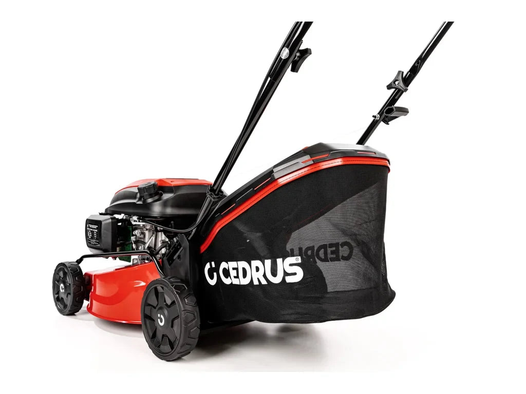 Hahn & Sohn Cedrus KS42 – Benzin-Rasenmäher ohne Antrieb, Y145V-Motor