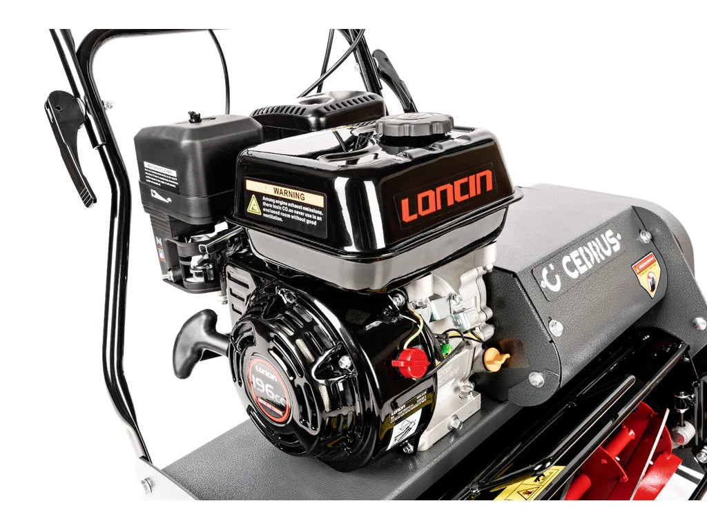 Hahn & Sohn Cedrus SM50 – Benzin-Spindelmäher mit Antrieb, Loncin G200F-Motor