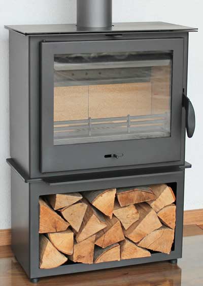 Kaminofen Juhnberg Lorenz 7kW mit Holzfach