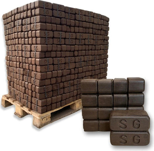 Feuerpracht Premium Torfbriketts – 960 kg Palette